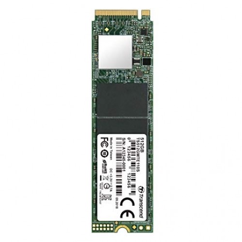 SSD Transcend 512GB, M.2 2280, PCIe Gen3x4, 3D TLC, DRAM-less