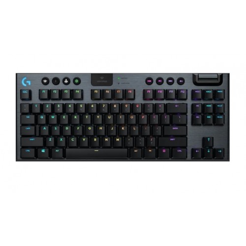 Аксесоари за геймъри Logitech G915 Wireless TKL Keyboard, GL Linear Low Profile, Lightspeed Wireless...