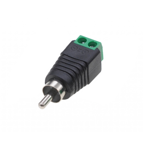 Конектор DeTech, RCA M - Screw Terminal, 10pcs., Black - 17177