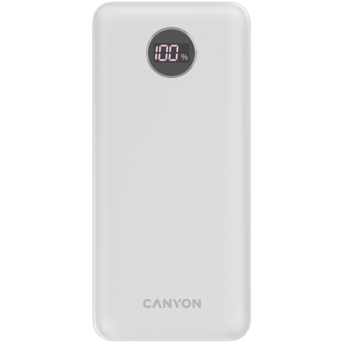 Зарядно устройство CANYON  PB-2002 Power bank 20000mAh Li-poly battery, Input Type-C 5V3A,9V2A,18W...