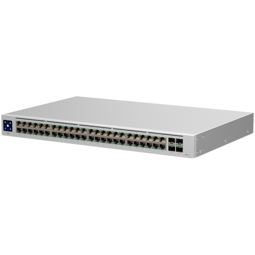 Мрежов суич Ubiquiti USW-48 48-port, Layer 2 switch, 48 x GbE ports, 4 x 1G SFP ports, Fanless, ...