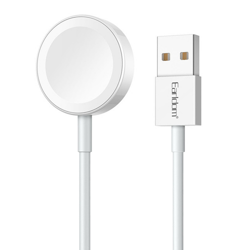 Безжично зарядно устройство Earldom ET-WC21, For Apple Watch, 5V/0.35A, 1.0m, White - 40236