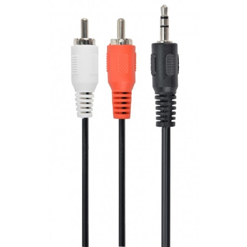 Кабел GEMBIRD 3.5 mm stereo to RCA plug cable, 2.5m
