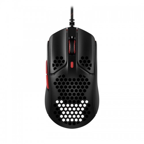 Геймърска мишка HyperX Pulsefire Haste, RGB, USB 2.0, Черен/Червен