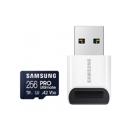 Карта памет Samsung PRO Ultimate, microSDXC, UHS-I, 256GB, Адаптер, USB четец
