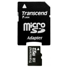 Карта памет Transcend 2GB micro SD (with adapter)
