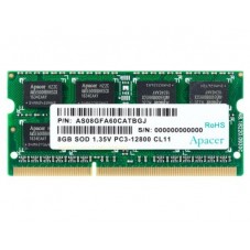 Памет за лаптоп Apacer 8GB Notebook Memory - DDR3 SODIMM 204pin Low Voltage 1.35V PC12800 @ 1600MHz