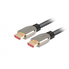Кабел Lanberg HDMI M/M V2.1 8K 60Hz cable 0.5m, black