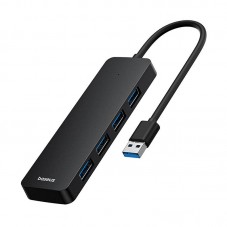 USB хъб Baseus UltraJoy, 4 Port, USB to 4xUSB 3.0, 0.15m, Black - 12073