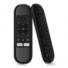 Дистанционно устройство No brand H6, Air mouse, USB 2.4GHz, IR learning, Black - 13046