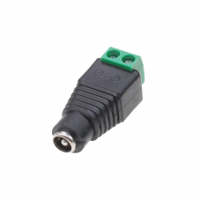 Конектор DeTech, DC, 5.5x2.1 F - Screw Terminal, 10pcs., Black - 17167