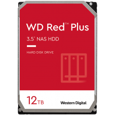 Твърд диск NAS WESTERN DIGITAL HDD NAS WD Red Plus (3.5'', 12TB, 256MB, 7200 RPM, SATA 6 Gb/s)