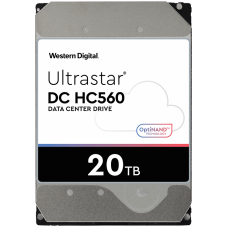 Твърд диск WESTERN DIGITAL HDD Server WD/HGST ULTRASTAR DC HC560 (3.5’’, 20TB, 512MB, 7200 RPM, SATA...