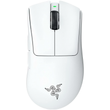 Геймърска мишка Razer DeathAdder V3 Pro - White Edition, Ergonomic Wireless Gaming Mouse, Speedflex ...