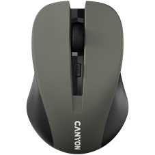 Мишка CANYON MW-1, 2.4GHz wireless optical mouse with 4 buttons, DPI 800/1200/1600, Gray, 103.5*69.5...