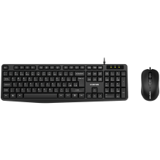 Клавиатура CANYON USB standard KB, water resistant BG layout bundle with optical 3D wired mice ...