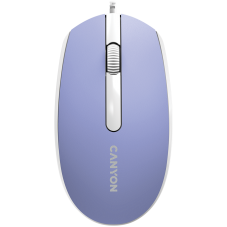 Мишка Canyon Wired  optical mouse with 3 buttons, DPI 1000, with 1.5M USB cable, Mountain lavender, ...