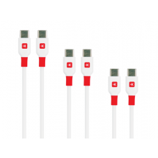 Комплект кабели Skross, USB-C - USB-C 2.0 мъжко, 0.15/ 1.20/ 2.0 м