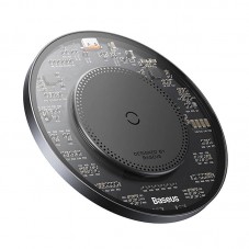Безжично зарядно устройство Baseus Simple 2, Qi, 15W, Black - 40381