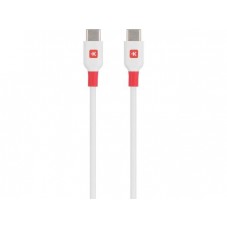Кабел Skross, USB-C - USB-C мъжко, USB 2.0, 2.0 м, Бял