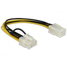 Кабел DeLock PCI Express power 6 pin женско > PCI Express 8 pin, 20 cm