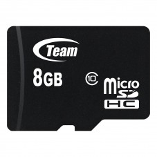 Карта памет TEAM micro SDHC 8GB с SD адаптер - TEAM-SDMICRO-8GB-CLASS10