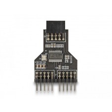 Хъб Delock USB 2.0 9-Pin жеснко към Две 9-Pin мъжко