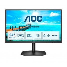 Монитор AOC 24B2XDAM, 23.8\" VA WLED, 1920x1080@75Hz, 4ms GtG, 250cd/m2, 3000:1, DC20M:1, FlickerFree...