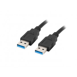 Кабел Lanberg USB-A (M) -> USB-A (M) 3.0 cable 0.5m, black