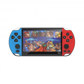 Преносима игрова конзола No brand X12 Plus, 5.1", 10000 Built-in games, Blue/Red - 13041