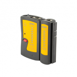 Тестер за мрежови кабели, Jakemy JM-486AL, with LED light, Black - 17620
