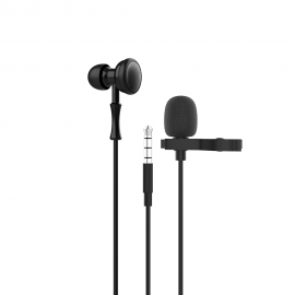 Слушалка за мобилни устройства Yookie YK1190, Lavalier microphone, Type-C, Black - 20557