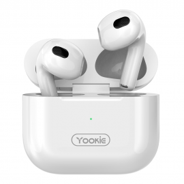 Слушалки с Bluetooth Yookie YKS23, White - 20610