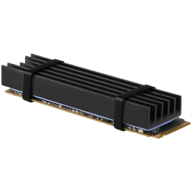 Охладител AXAGON CLR-M2L10 passive - M.2 SSD, 80mm SSD, ALU body, silicone thermal pads, height 10mm
