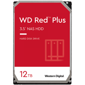 Твърд диск NAS WESTERN DIGITAL HDD NAS WD Red Plus (3.5'', 12TB, 256MB, 7200 RPM, SATA 6 Gb/s)