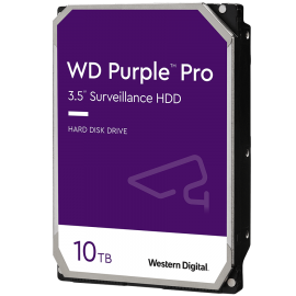 Твърд диск Wd Purple Pro 10tb Sata 6gb/s Hdd 3.5inch Internal 7200rpm 256mb Cache 24x7 Bulk WD101PURP