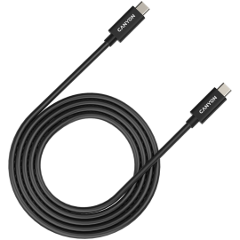 Кабел CANYON UC-42, USB4 TYPE-C to TYPE-C cable assembly 20G 2m 5A 240W(ERP) with E-MARK, CE, ROHS, ...