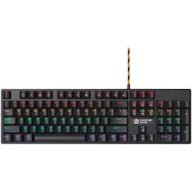 Геймърска клавиатура CANYON Canyon Deimos GK-4, Wired black Mechanical keyboard With colorful ...