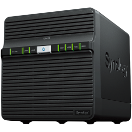 Твърд диск NAS Synology DiskStation DS423, Tower, 4-Bays 3.5'' SATA HDD/SSD, CPU 4-core 1.7 GHz, 2 ...