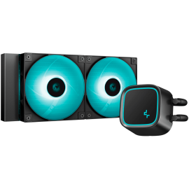 Охладител DeepCool LE500 Marrs, 240mm CPU Liquid Cooler, 2x120mm PWM LED Fans, Anti-Leak Technology...