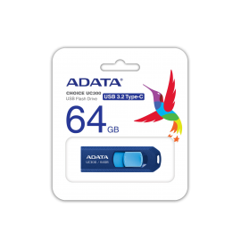 USB Флаш памет 64GB TYPE-C UC300 ADATA BLUE