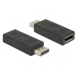 Адаптер Delock, DisplayPort 1.2 мъжко - DisplayPort женско, Черен