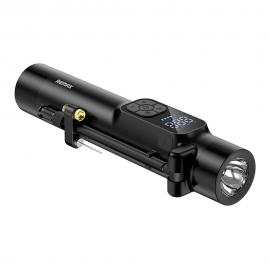 Компресор Remax CQ-1, Flashlight, 5000mAh, Black - 40305