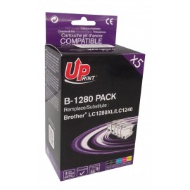 Мастилница UPRINT LC1280XL / LC1240, BROTHER, (2BK+C+M+Y)