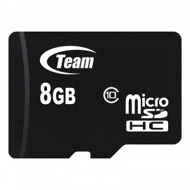 Карта памет TEAM micro SDHC 8GB с SD адаптер - TEAM-SDMICRO-8GB-CLASS10