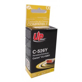 Мастилница UPRINT CLI526 CANON, С чип, Yellow - LF-INK-CAN-CLI526Y-UP