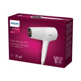 Сешоар Philips Hair Dryer 2100w Series 5000 Thermoshield Technology Heat And Speed Settings Ionic Care White BHD500/00