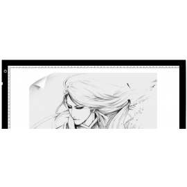 LED светеща подложка за рисуване HUION LED light pad L4SUSB, Черен