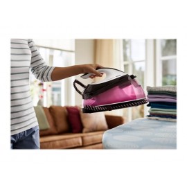 Уред за гладене Philips System Iron Perfectcare Compact Max.6.5 Bar Up To 400g Steam Boost 1.5l Water Tank Pink GC7842/40