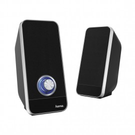 Тонколонки HAMA Sonic LS-206, Active 2.0 Черен/Сив - HAMA-173133